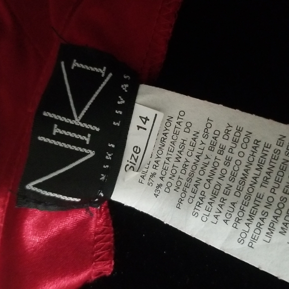 Beautiful Ruby Red Niki by Niki Livas Gown. - Picture 7 of 9